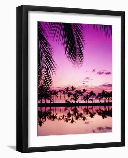 Sunset at Anaehoomalu Bay-James Randklev-Framed Photographic Print