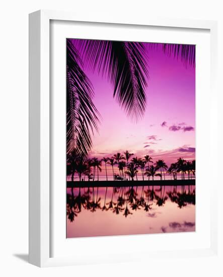 Sunset at Anaehoomalu Bay-James Randklev-Framed Photographic Print