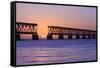 Sunset at Bahia Honda State Park in Florida-Fotomak-Framed Stretched Canvas