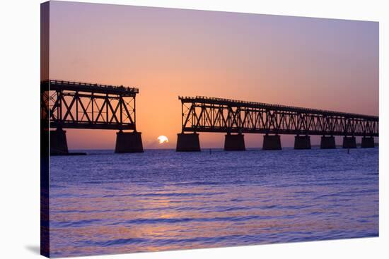 Sunset at Bahia Honda State Park in Florida-Fotomak-Stretched Canvas