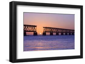 Sunset at Bahia Honda State Park in Florida-Fotomak-Framed Photographic Print