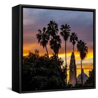 Sunset at Balboa Park in San Diego, Ca-Andrew Shoemaker-Framed Stretched Canvas