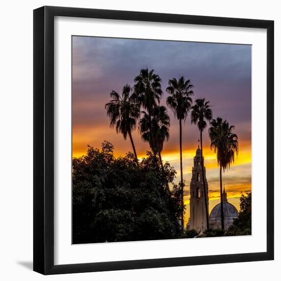 Sunset at Balboa Park in San Diego, Ca-Andrew Shoemaker-Framed Photographic Print