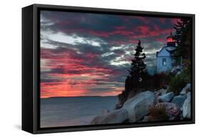 Sunset at Bass Harbor-Vincent James-Framed Stretched Canvas