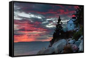 Sunset at Bass Harbor-Vincent James-Framed Stretched Canvas