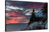 Sunset at Bass Harbor-Vincent James-Stretched Canvas