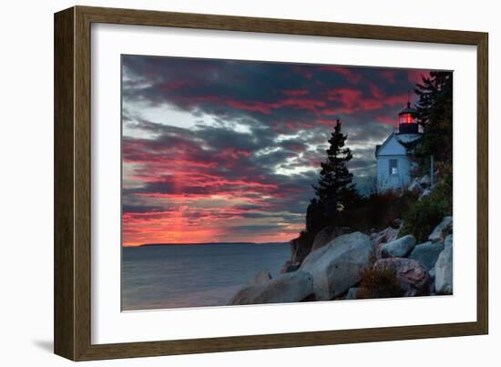 Sunset at Bass Harbor-Vincent James-Framed Photographic Print