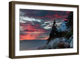 Sunset at Bass Harbor-Vincent James-Framed Photographic Print