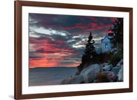 Sunset at Bass Harbor-Vincent James-Framed Photographic Print