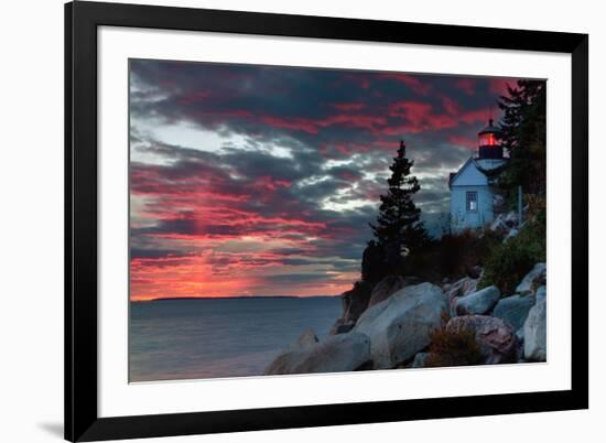 Sunset at Bass Harbor-Vincent James-Framed Photographic Print