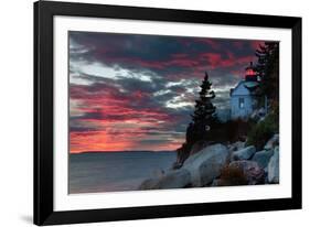 Sunset at Bass Harbor-Vincent James-Framed Photographic Print