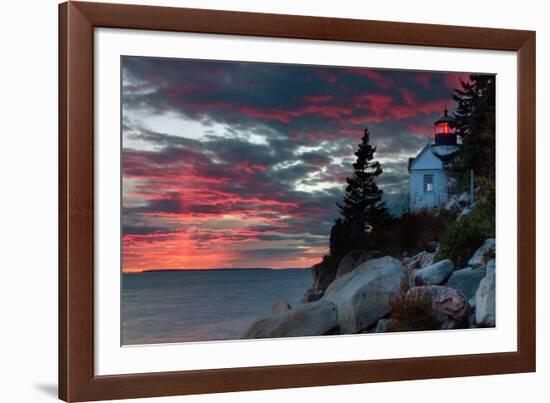 Sunset at Bass Harbor-Vincent James-Framed Photographic Print