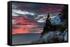 Sunset at Bass Harbor-Vincent James-Framed Stretched Canvas