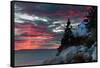 Sunset at Bass Harbor-Vincent James-Framed Stretched Canvas