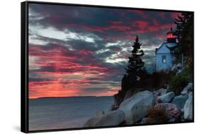 Sunset at Bass Harbor-Vincent James-Framed Stretched Canvas