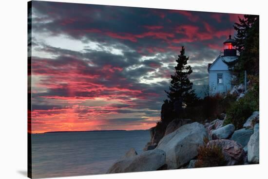 Sunset at Bass Harbor-Vincent James-Stretched Canvas