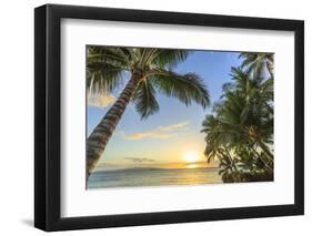 Sunset at beach near Wailea, Maui, Hawaii, USA-Stuart Westmorland-Framed Photographic Print