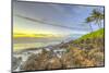 Sunset at beach near Wailea, Maui, Hawaii, USA-Stuart Westmorland-Mounted Photographic Print