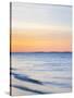 Sunset at Beach with Waves-James Shive-Stretched Canvas