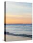 Sunset at Beach with Waves-James Shive-Stretched Canvas
