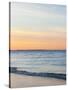 Sunset at Beach with Waves-James Shive-Stretched Canvas