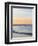 Sunset at Beach with Waves-James Shive-Framed Premium Photographic Print