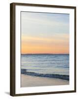 Sunset at Beach with Waves-James Shive-Framed Photographic Print