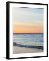 Sunset at Beach with Waves-James Shive-Framed Photographic Print