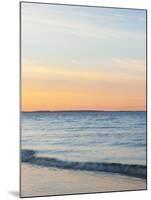 Sunset at Beach with Waves-James Shive-Mounted Photographic Print