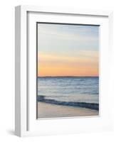 Sunset at Beach with Waves-James Shive-Framed Photographic Print