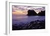 Sunset at Big Creek Beach Big Creek Reserve, Big Sur, CA-null-Framed Photographic Print