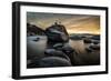 Sunset at Bonsai Rock in Lake Tahoe, Nevada-Raymond Carter-Framed Photographic Print