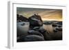 Sunset at Bonsai Rock in Lake Tahoe, Nevada-Raymond Carter-Framed Photographic Print