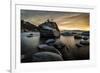 Sunset at Bonsai Rock in Lake Tahoe, Nevada-Raymond Carter-Framed Photographic Print