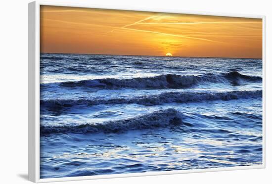 Sunset at Brighton Beach, Sussex, England, United Kingdom, Europe-Mark Mawson-Framed Photographic Print