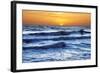 Sunset at Brighton Beach, Sussex, England, United Kingdom, Europe-Mark Mawson-Framed Photographic Print