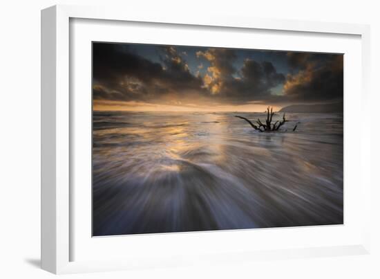 Sunset at Cannon Beach-Moises Levy-Framed Giclee Print