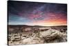Sunset at Canyon Near Moab, Utah-Matt Jones-Stretched Canvas