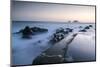 Sunset at Cape Cornwall, Brisons, Cornwall, England, United Kingdom, Europe-Bill Ward-Mounted Photographic Print