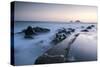 Sunset at Cape Cornwall, Brisons, Cornwall, England, United Kingdom, Europe-Bill Ward-Stretched Canvas