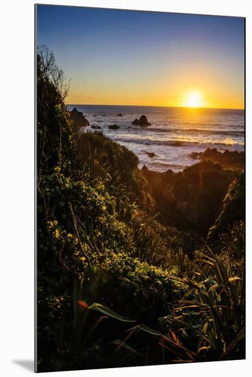 Sunset at Cape Foulwind Near Westport, West Coast, South Island, New Zealand, Pacific-Michael Runkel-Mounted Photographic Print