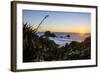 Sunset at Cape Foulwind Near Westport, West Coast, South Island, New Zealand, Pacific-Michael Runkel-Framed Photographic Print