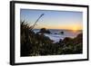 Sunset at Cape Foulwind Near Westport, West Coast, South Island, New Zealand, Pacific-Michael Runkel-Framed Photographic Print