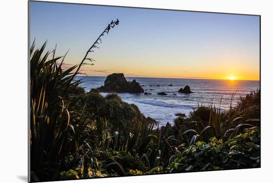 Sunset at Cape Foulwind Near Westport, West Coast, South Island, New Zealand, Pacific-Michael Runkel-Mounted Photographic Print