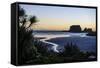Sunset at Cape Foulwind Near Westport, West Coast, South Island, New Zealand, Pacific-Michael Runkel-Framed Stretched Canvas