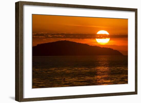 Sunset at Cape Maclear, Lake Malawi, Malawi, Africa-Michael Runkel-Framed Photographic Print