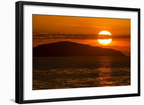 Sunset at Cape Maclear, Lake Malawi, Malawi, Africa-Michael Runkel-Framed Photographic Print