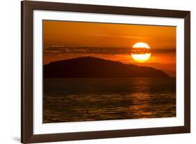 Sunset at Cape Maclear, Lake Malawi, Malawi, Africa-Michael Runkel-Framed Photographic Print