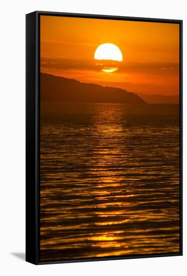 Sunset at Cape Maclear, Lake Malawi, Malawi, Africa-Michael Runkel-Framed Stretched Canvas