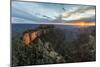 Sunset at Cape Royal, North Rim, Grand Canyon National Park, UNESCO World Heritage Site, Arizona, U-Francesco Vaninetti-Mounted Photographic Print